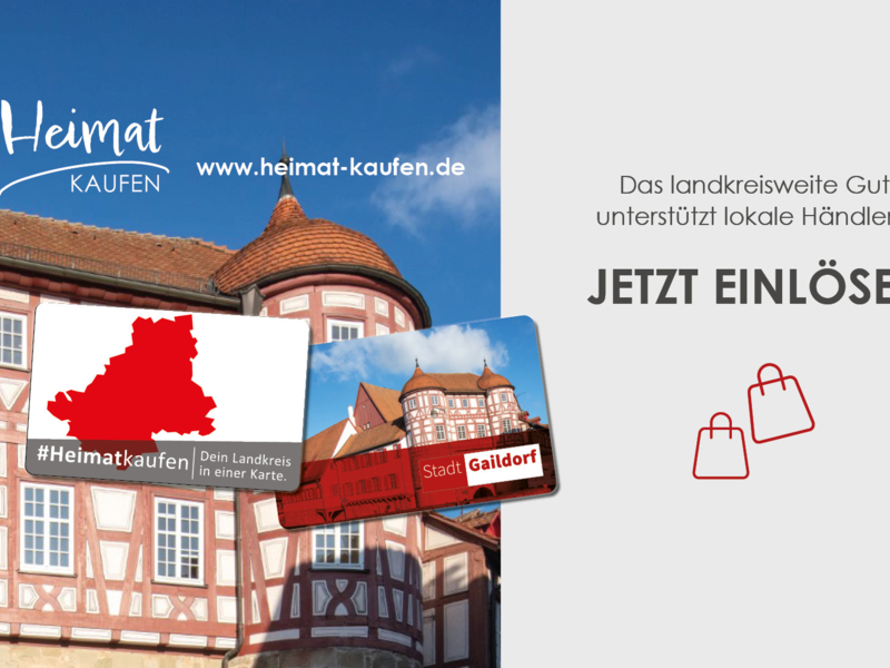 Heimatkaufen City-Gutschein Gaildorf